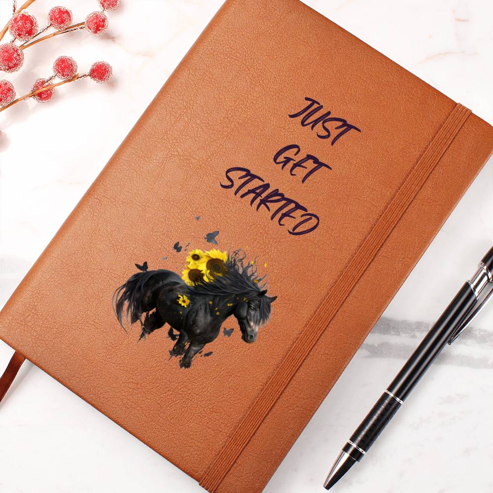 Just Get Started Journal For Horse Lovers Halloween Theme