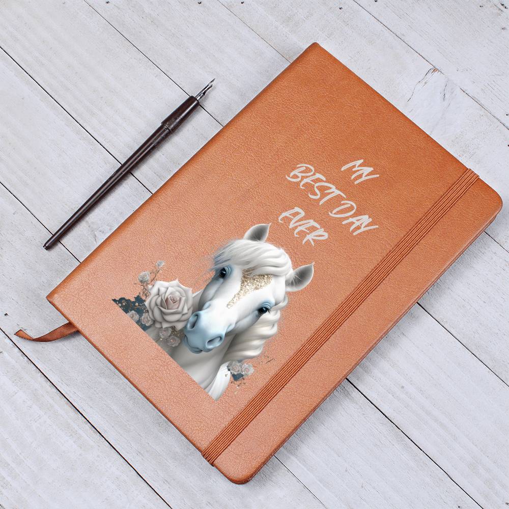 My Best Day Ever Horse Lover Wedding/Honeymoon/Bridal Shower/Confirmation Notebook Journal