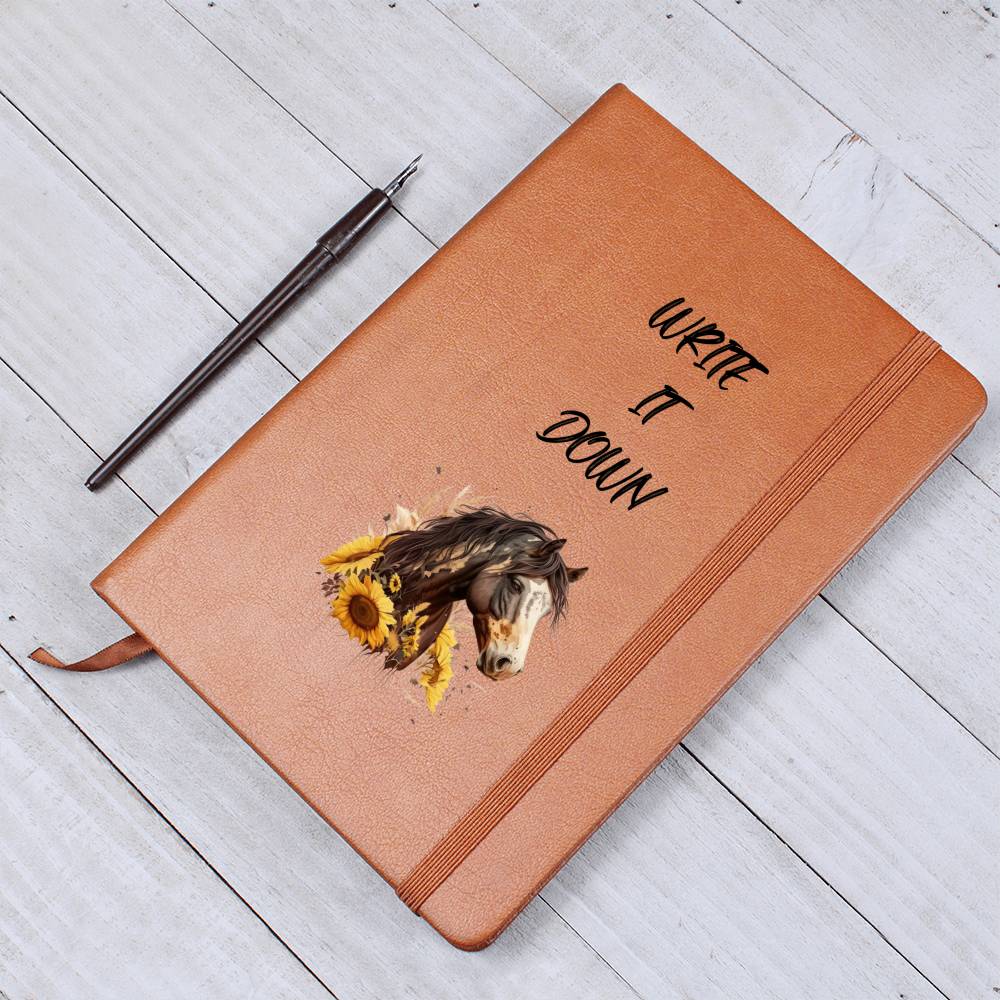 Write It Down Journal Notebook For Horse Lovers