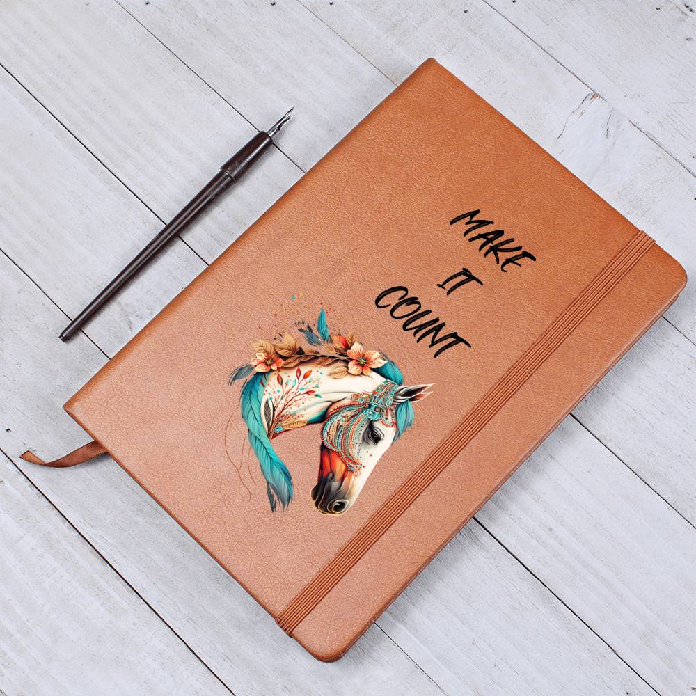 Make It Count Horse Lover Journal Notebook