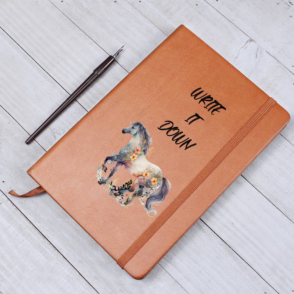 Write It Down Journal Notebook For Horse Lover