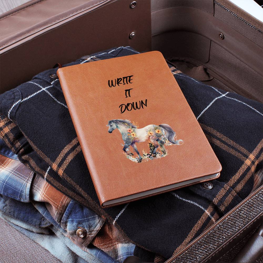 Write It Down Journal Notebook For Horse Lover