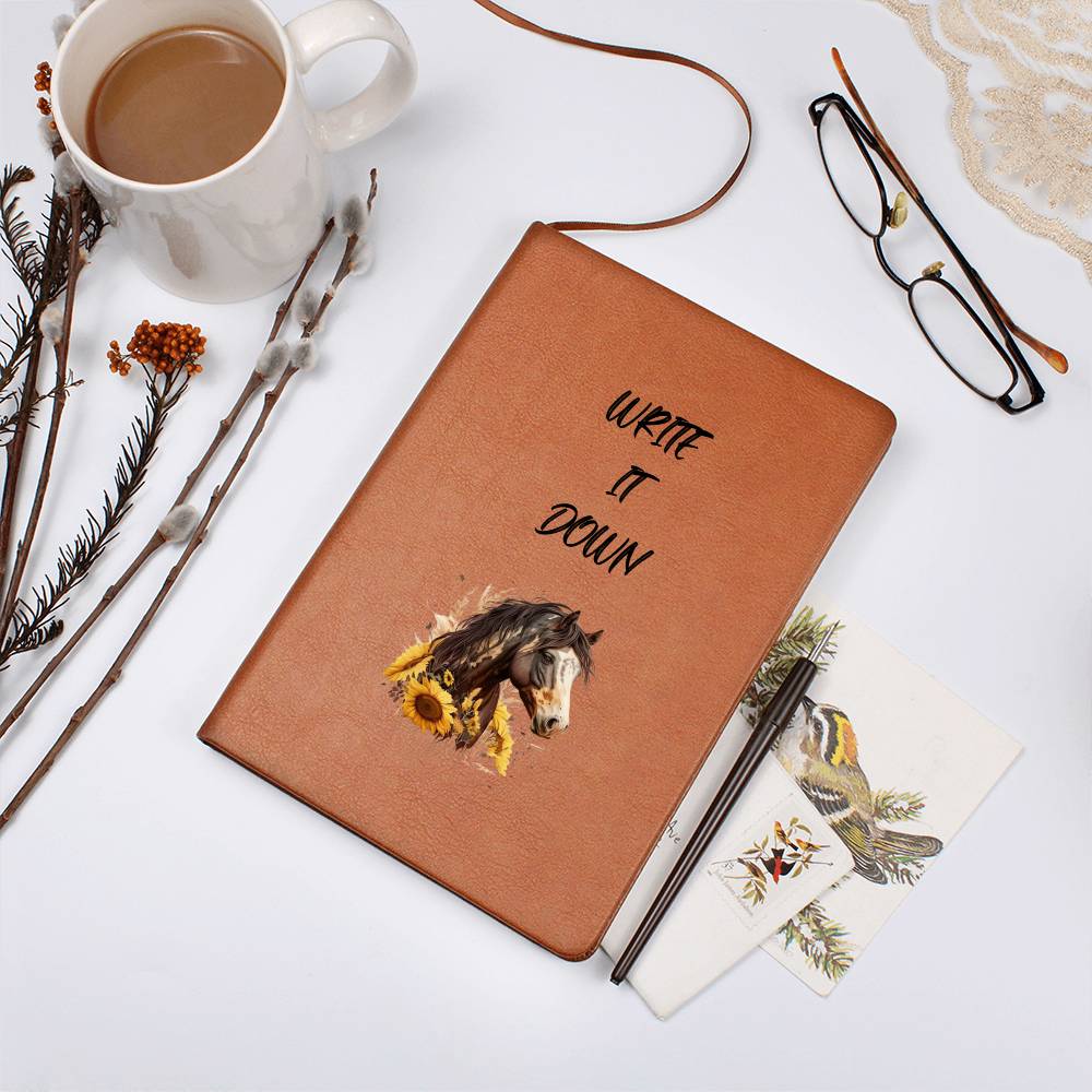 Write It Down Journal Notebook For Horse Lovers