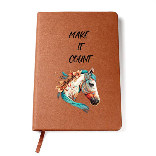 Make It Count Horse Lover Journal Notebook