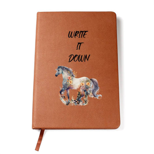 Write It Down Journal Notebook For Horse Lover