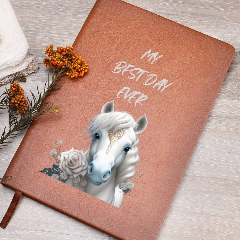 My Best Day Ever Horse Lover Wedding/Honeymoon/Bridal Shower/Confirmation Notebook Journal