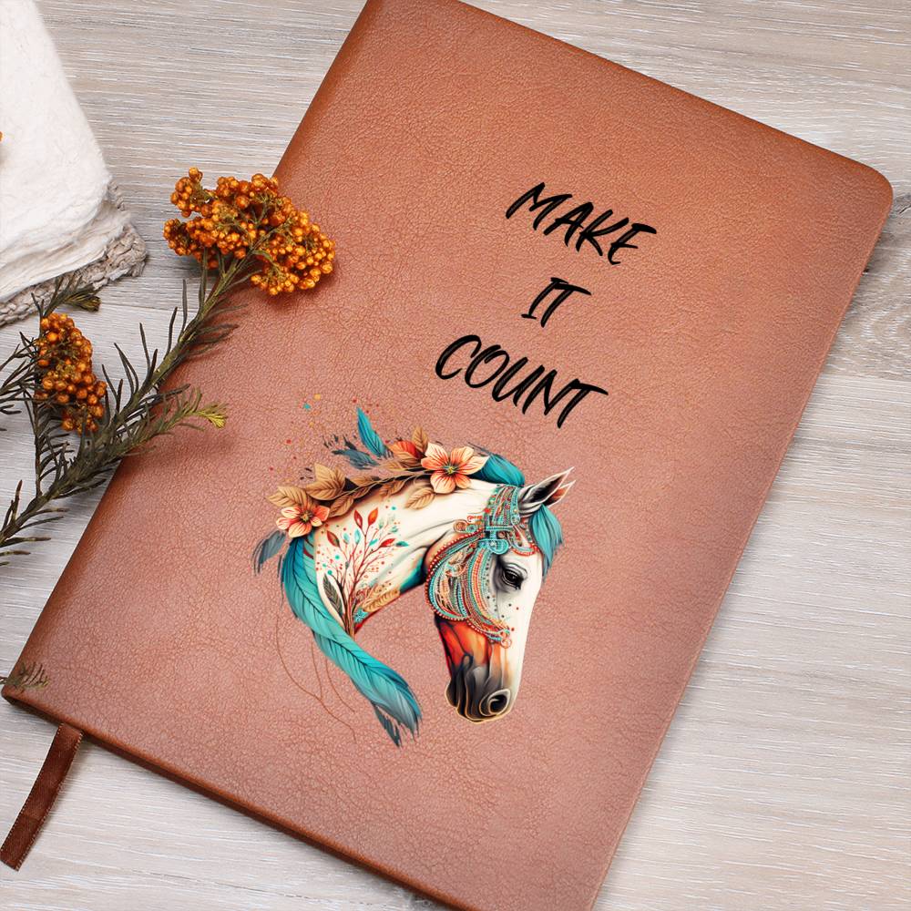 Make It Count Horse Lover Journal Notebook