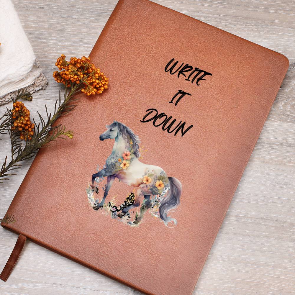 Write It Down Journal Notebook For Horse Lover