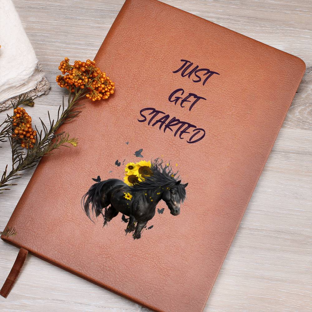 Just Get Started Journal For Horse Lovers Halloween Theme