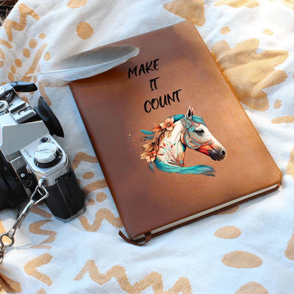 Make It Count Horse Lover Journal Notebook