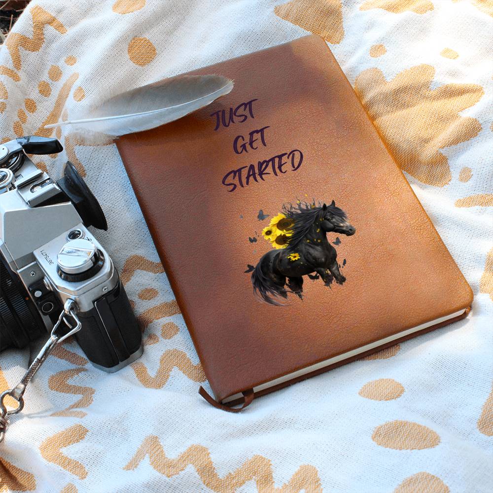 Just Get Started Journal For Horse Lovers Halloween Theme