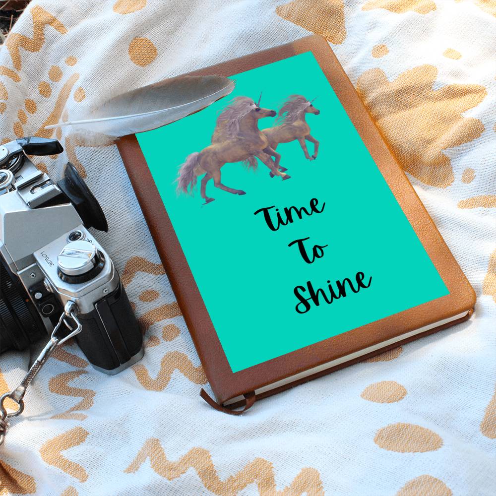 Time To Shine Unicorn Blank Journal, Notebook, Diary
