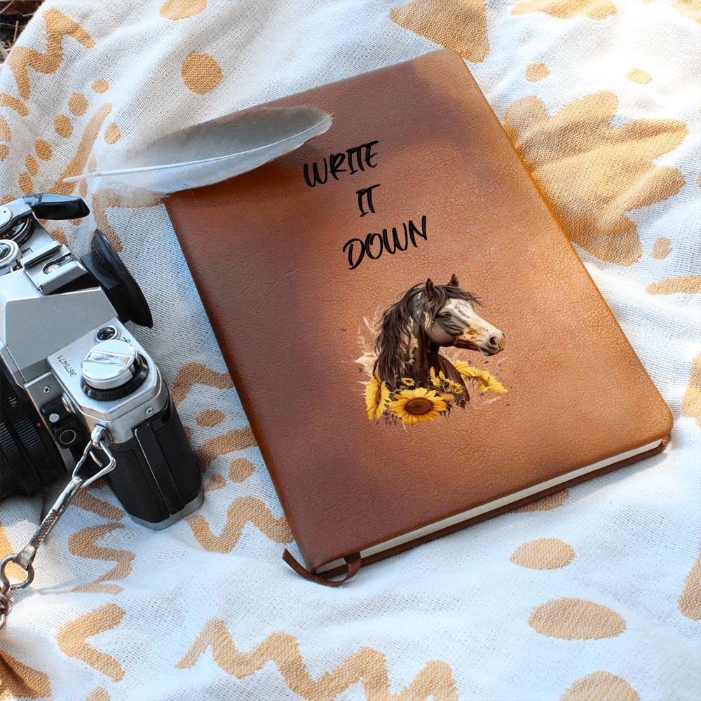 Write It Down Journal Notebook For Horse Lovers