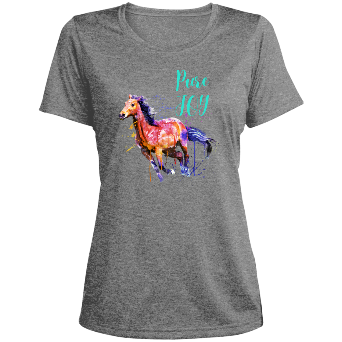 Pure Joy Scoop Neck T-Shirt Horse Lover Gift - MyAllOutHorses