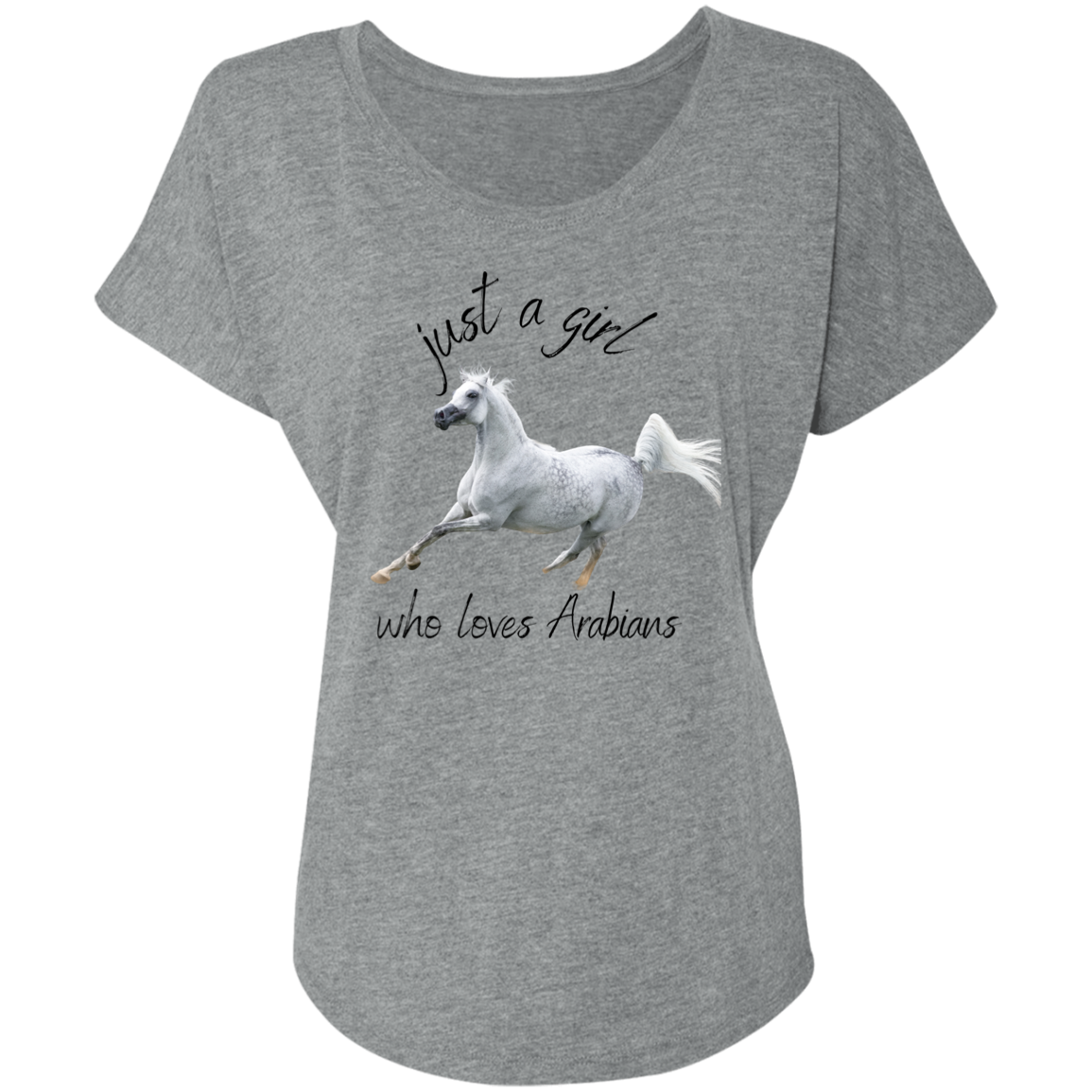 Just A Girl Who Loves Arabians, Ladies T-Shirt, Gift - MyAllOutHorses