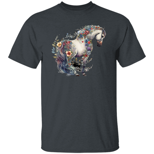 Horse Covered In Flowers T-Shirt (On Sale) - MyAllOutHorses