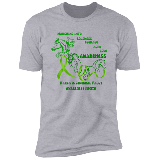 Cerebral Palsy Awareness Month T-Shirt for Men, Horse Shirt, Traumatic Brain Injury, Support a Cause, - MyAllOutHorses