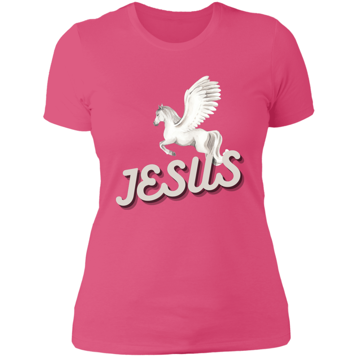 Jesus Gives Wings Pegasus Shirt For Ladies - MyAllOutHorses