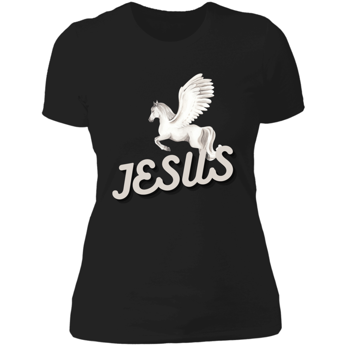 Jesus Gives Wings Pegasus Shirt For Ladies - MyAllOutHorses