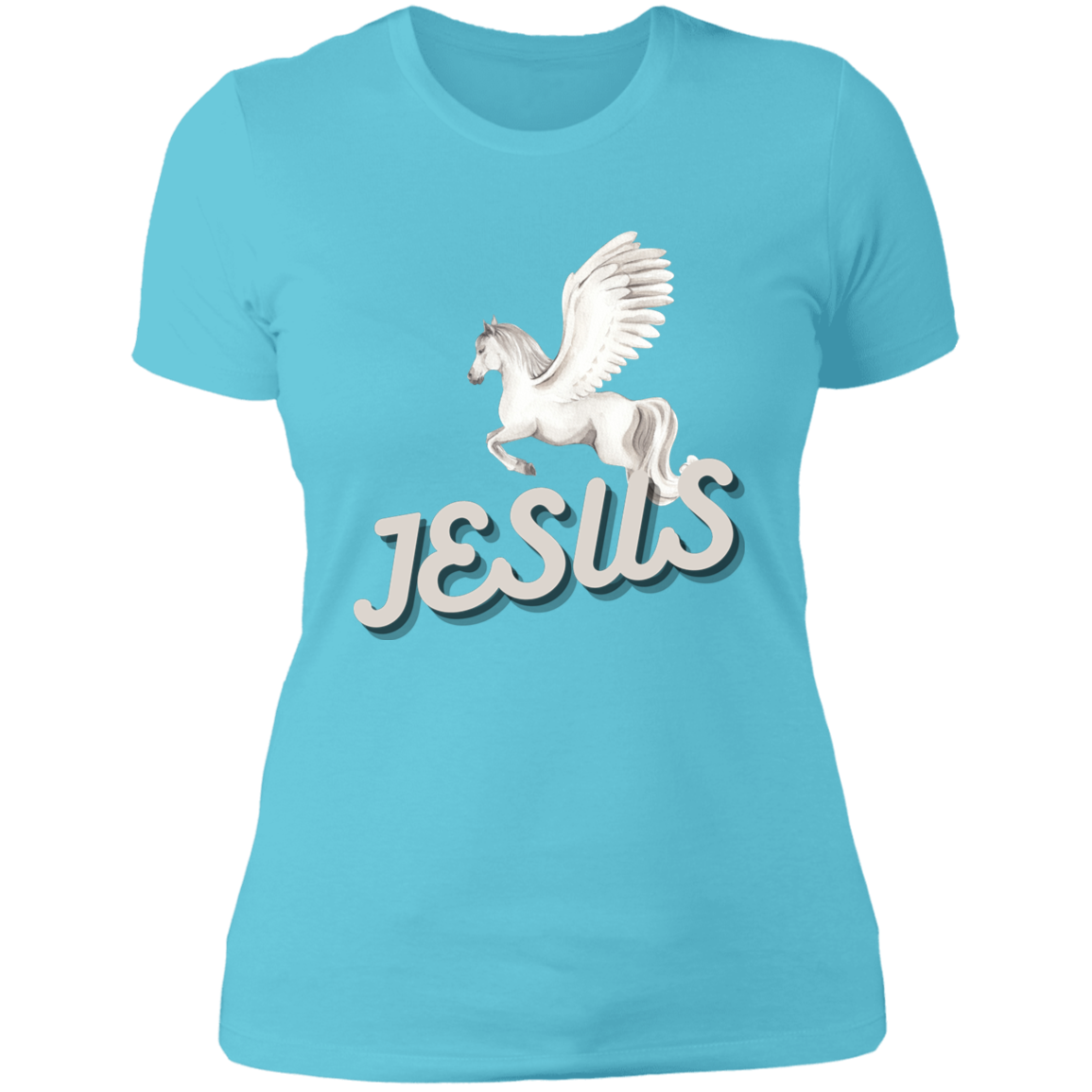 Jesus Gives Wings Pegasus Shirt For Ladies - MyAllOutHorses