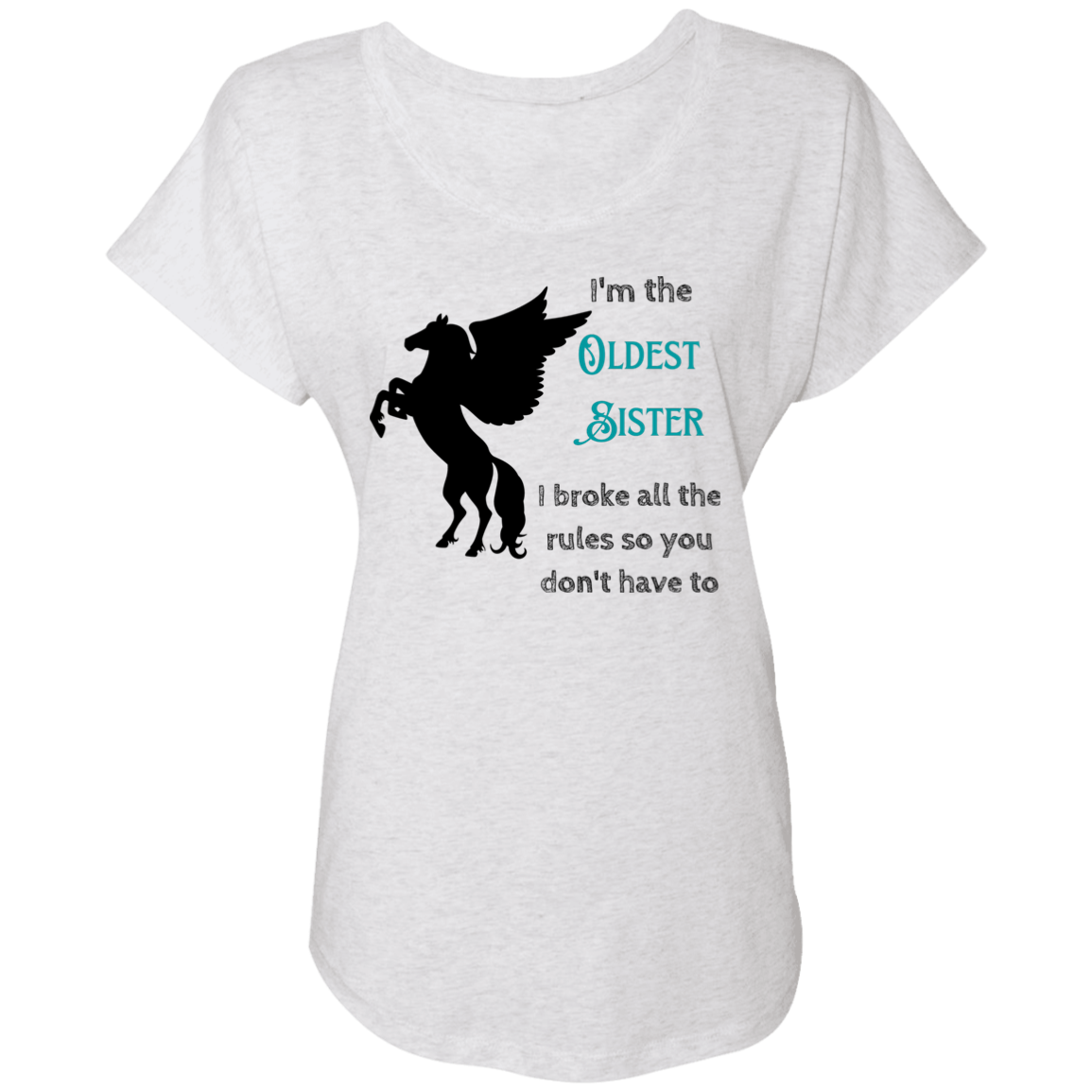 Oldest Sister T-Shirt For Gift, Woman - MyAllOutHorses