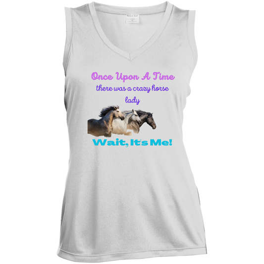 Crazy Horse Lady Sleeveless T-Shirt For Ladies - MyAllOutHorses
