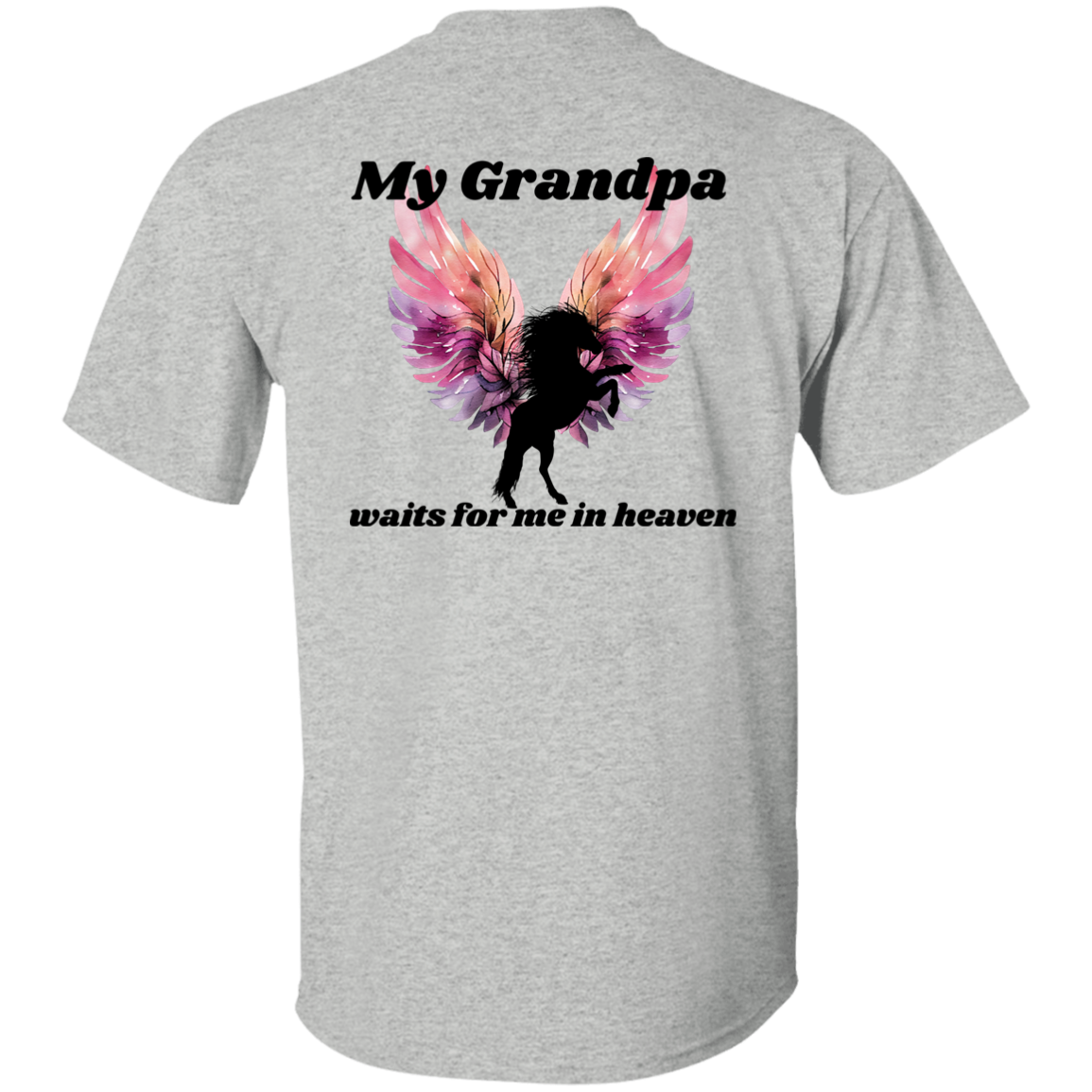 Grandpa - Waits For Me In Heaven T-Shirt - MyAllOutHorses