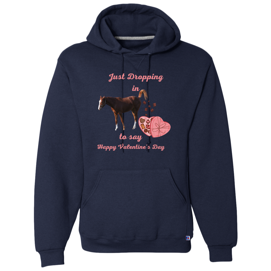 Just Dropping In Valentine's Day Hoodie Sweatshirt - MyAllOutHorses