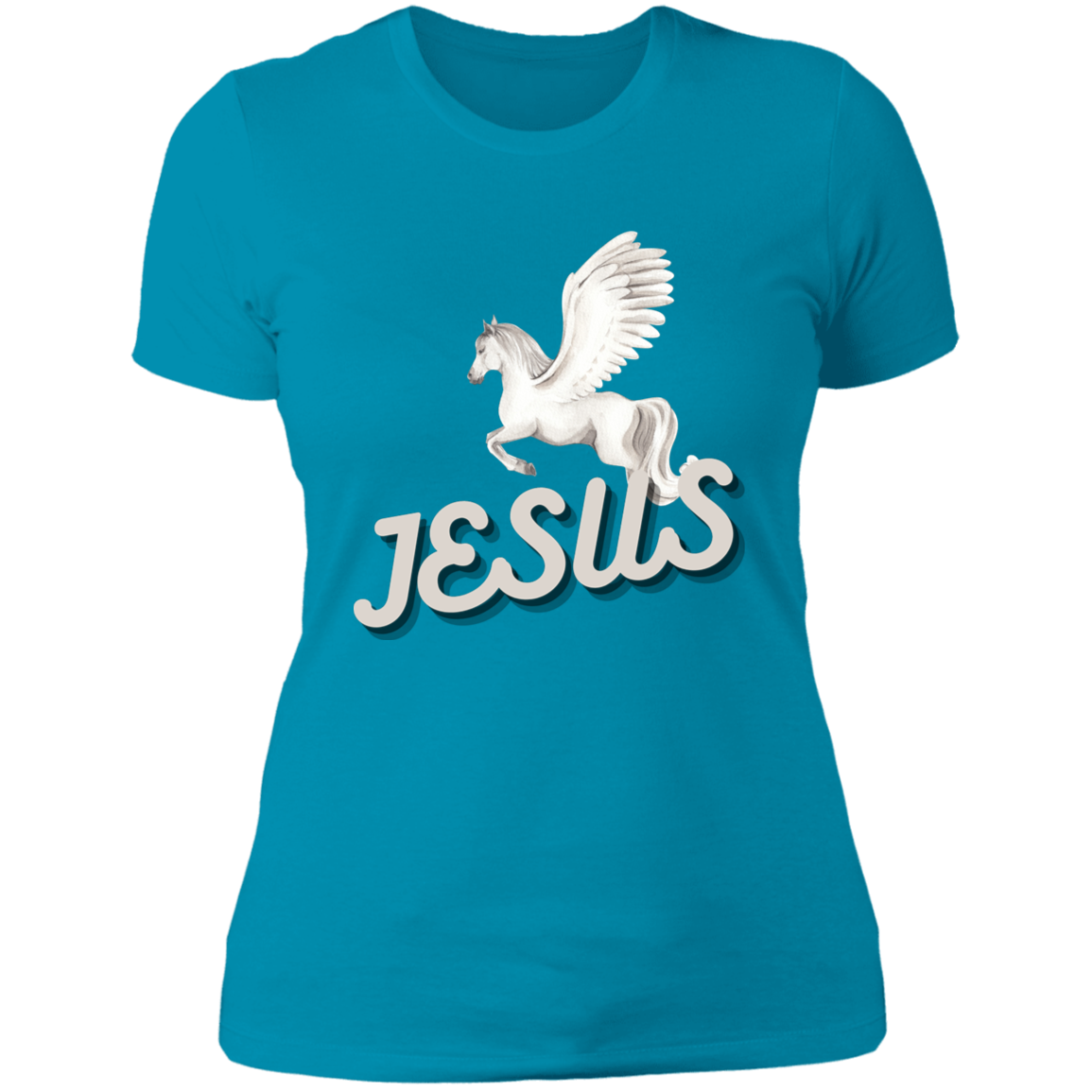 Jesus Gives Wings Pegasus Shirt For Ladies - MyAllOutHorses