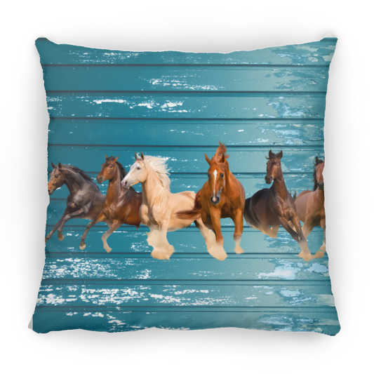 Running Free Horses Small Pillow For Decoration - MyAllOutHorses