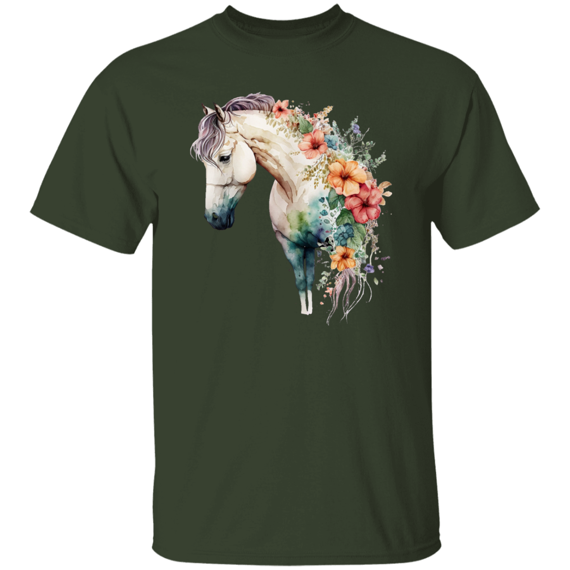 The Beauty of Horses and Flowers T-Shirt (SALE) - MyAllOutHorses