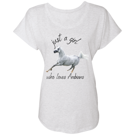 Just A Girl Who Loves Arabians, Ladies T-Shirt, Gift - MyAllOutHorses