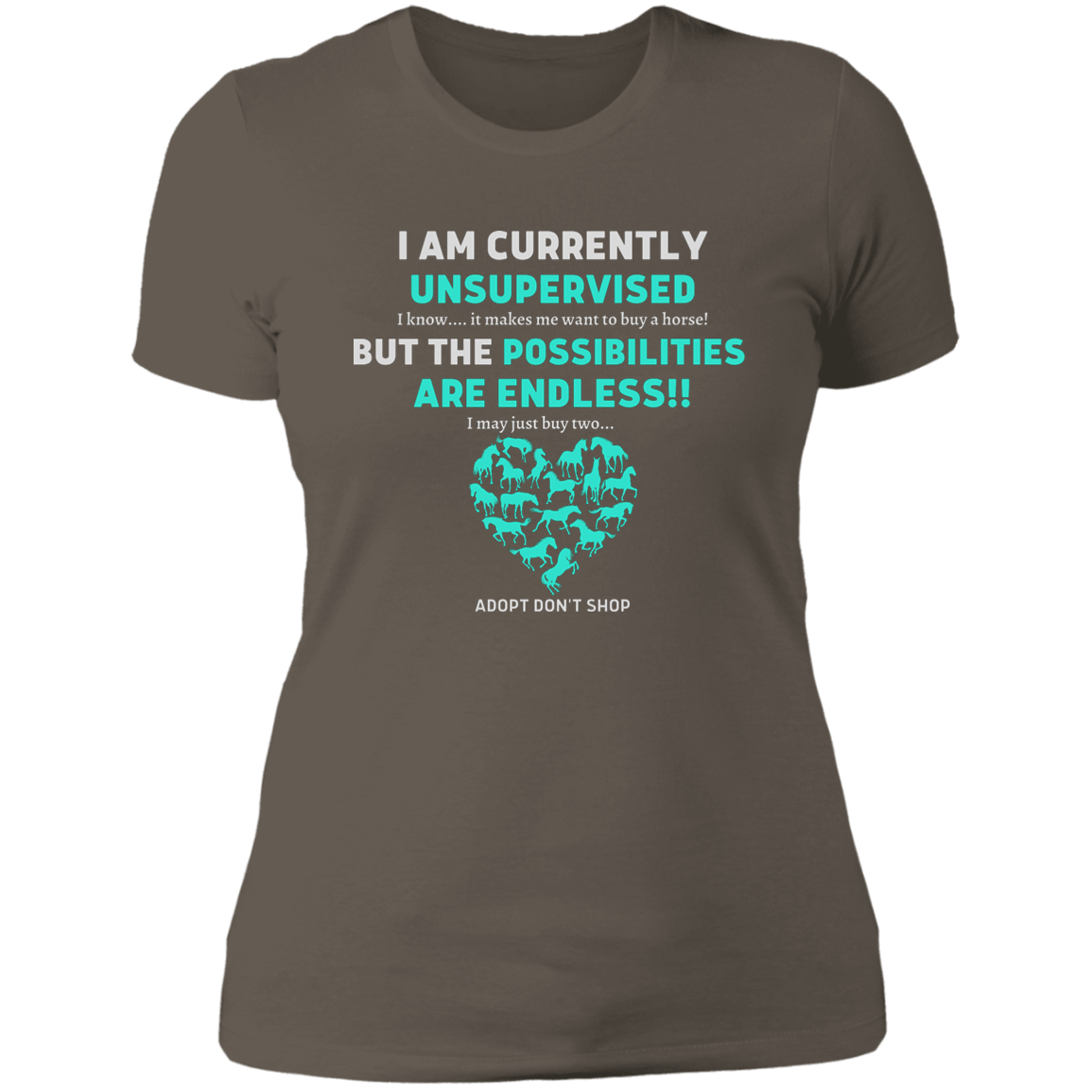 Unsupervised T-Shirt, Funny, Gag, Birthday, Christmas, Best Friend's Day  Gift For Her - MyAllOutHorses