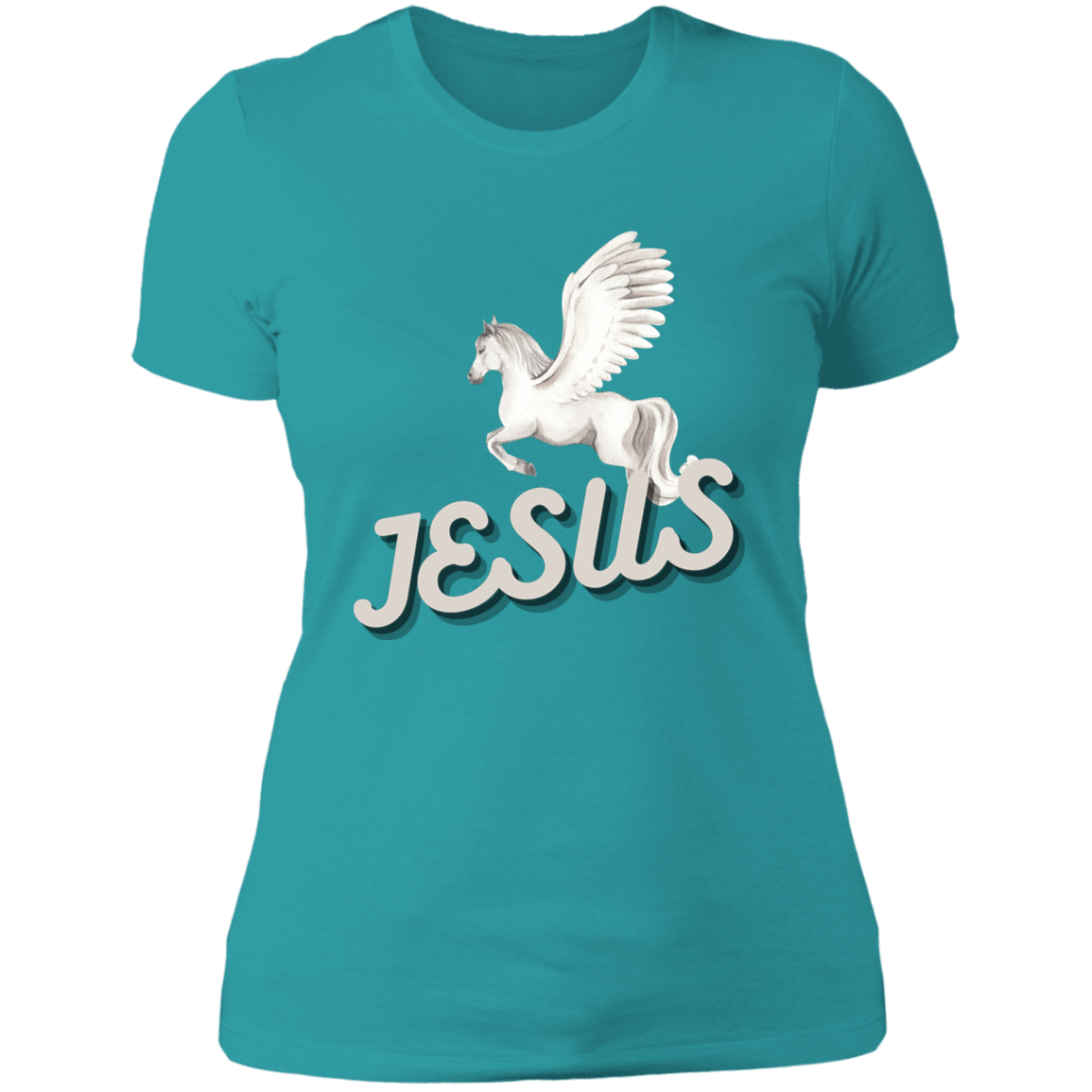 Jesus Gives Wings Pegasus Shirt For Ladies - MyAllOutHorses