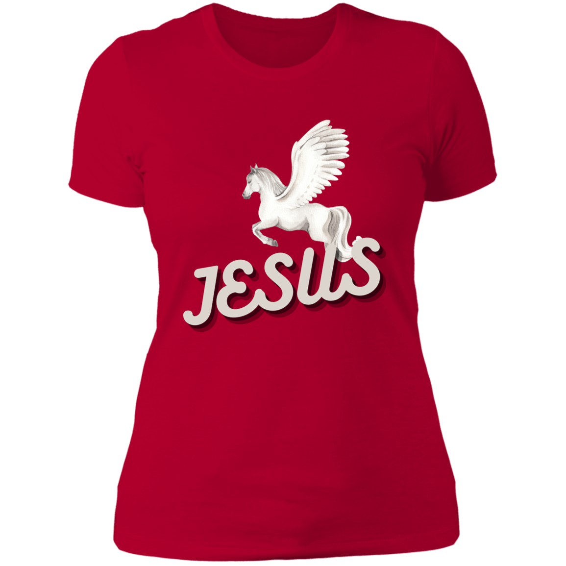 Jesus Gives Wings Pegasus Shirt For Ladies - MyAllOutHorses