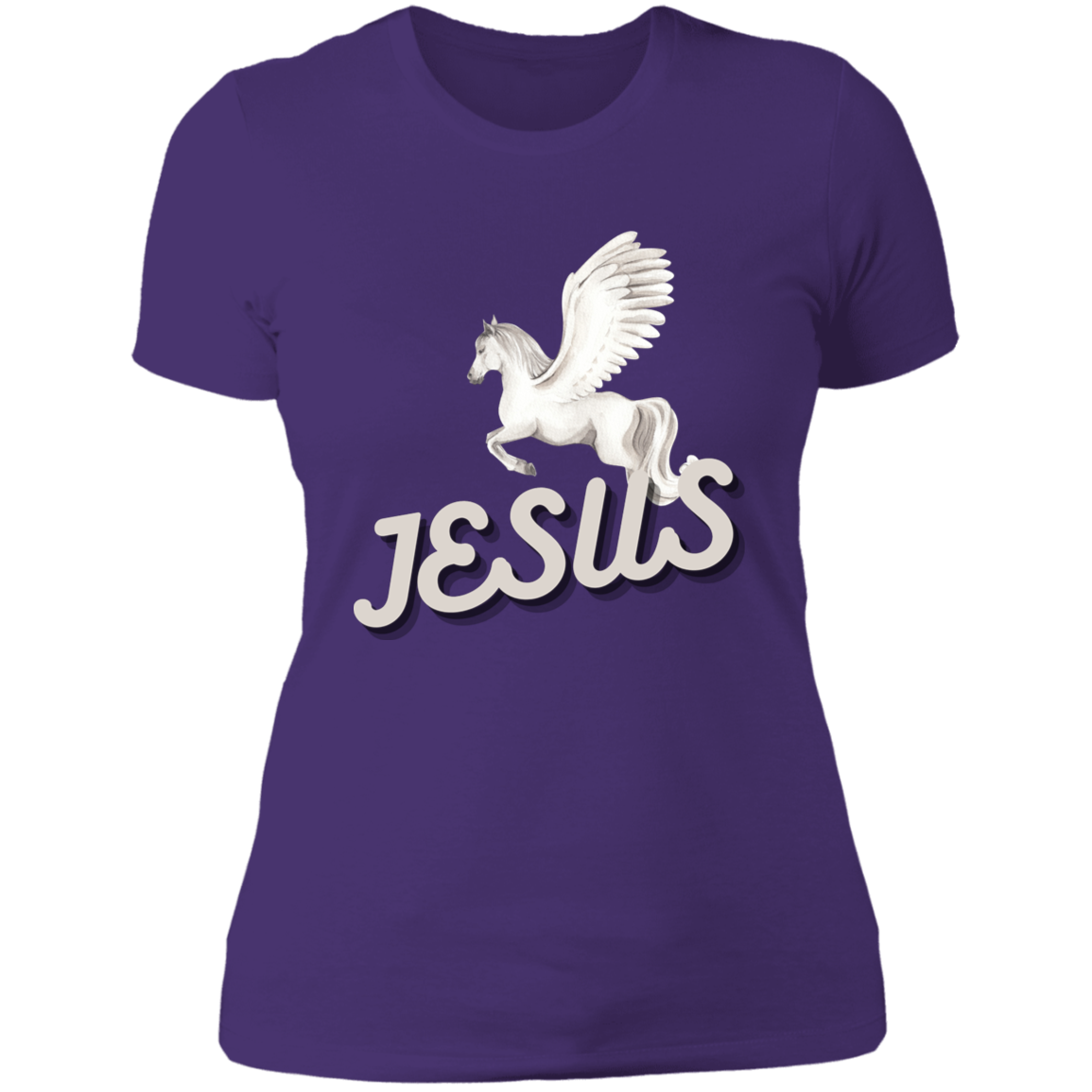 Jesus Gives Wings Pegasus Shirt For Ladies - MyAllOutHorses