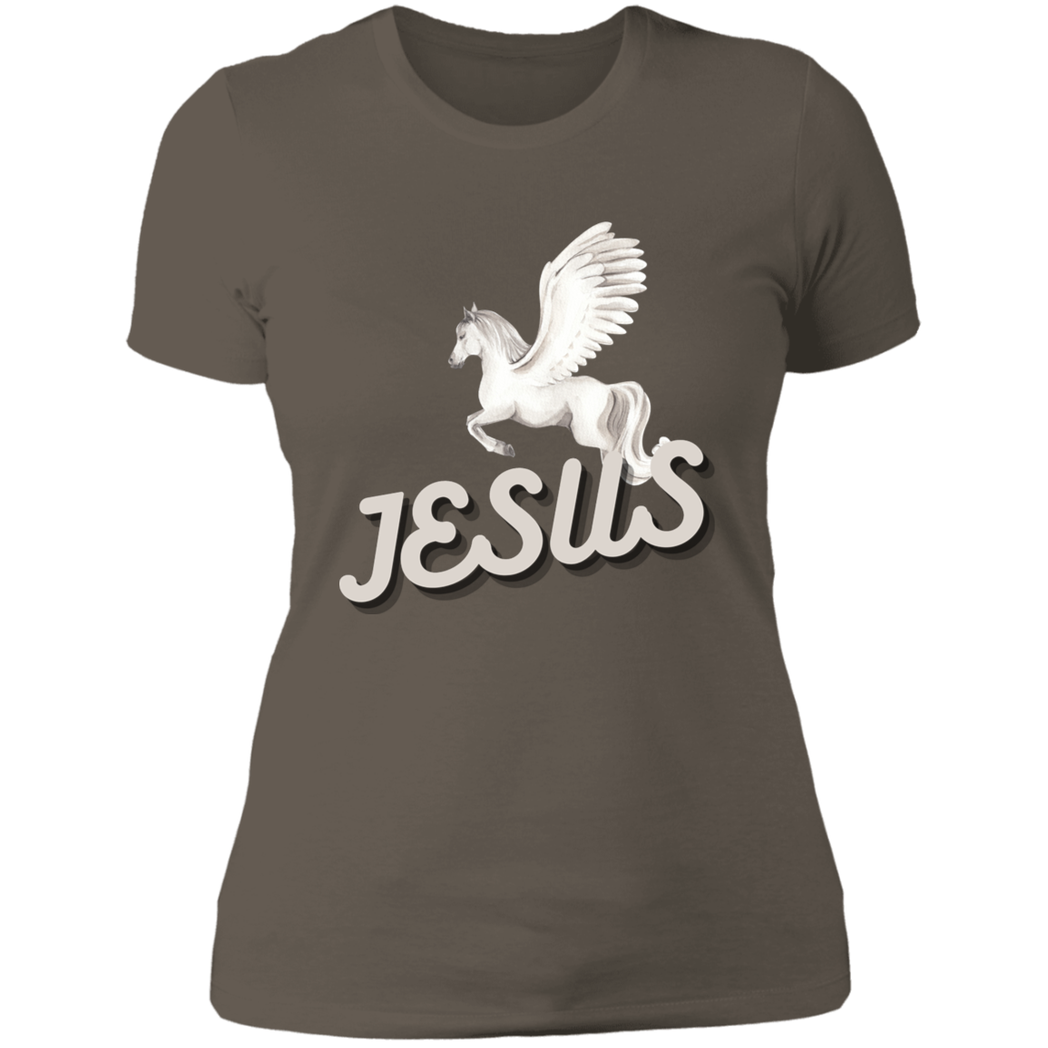 Jesus Gives Wings Pegasus Shirt For Ladies - MyAllOutHorses