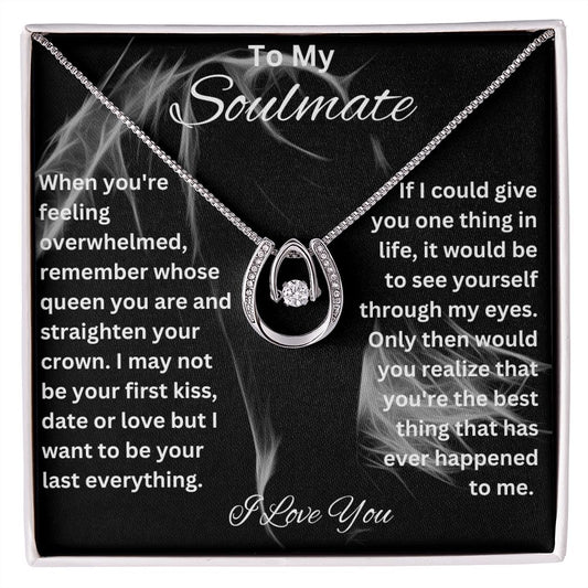 I Love You | Soulmate Luck Pendant Necklace Wife, Girlfriend - MyAllOutHorses