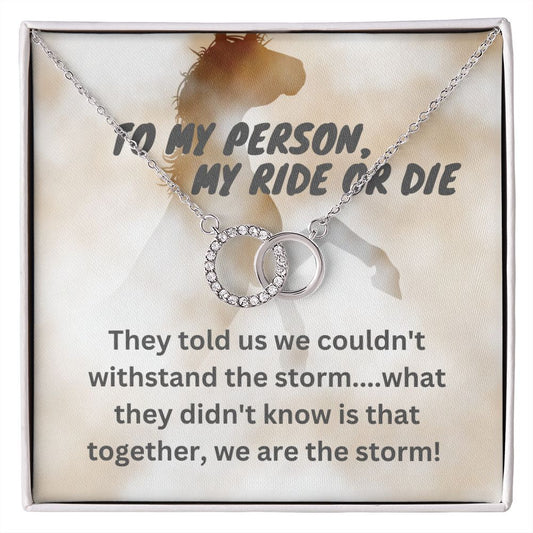 Best Friend, My Person, My Ride Or Die, BFF, Perfect Pair Necklace Gift - MyAllOutHorses