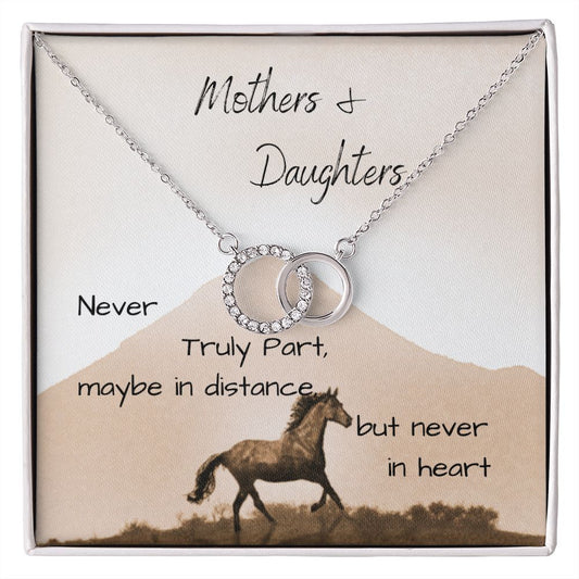 Gift for Mom from Daughter, Mother's Day, Christmas, Thanksgiving, Birthday Gift for Mother and Daughter Perfect Pair Necklace - MyAllOutHorses