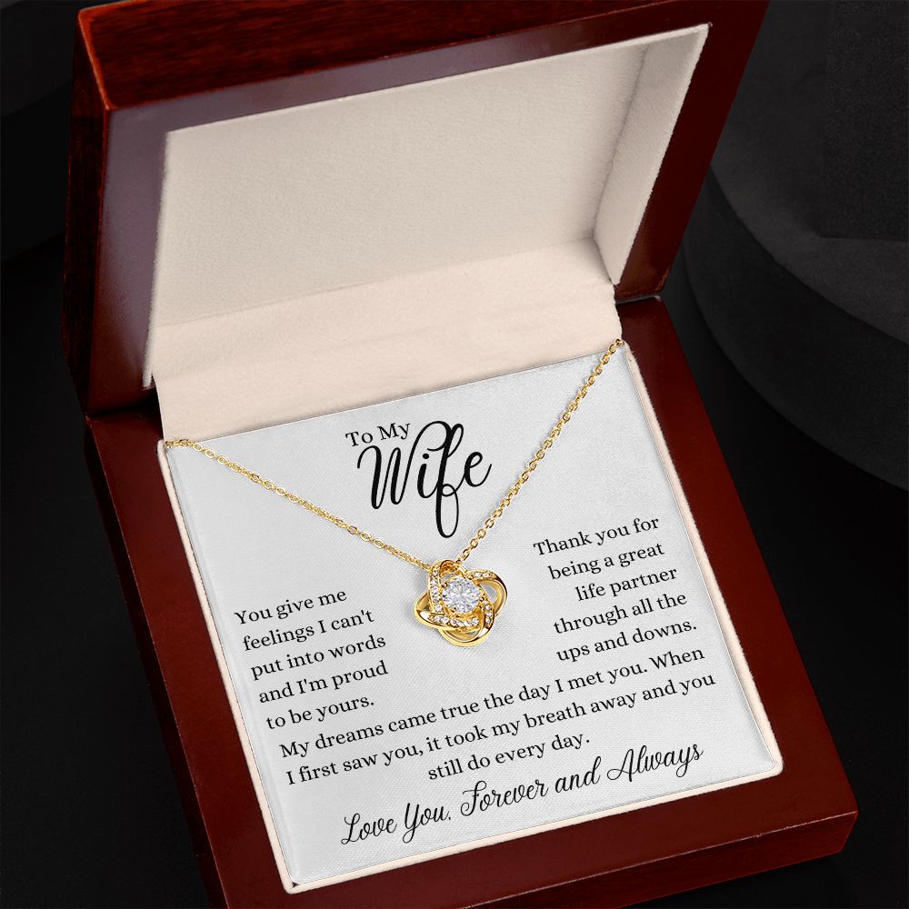 My Dreams Came True | Love Knot Necklace Gift for Wife - MyAllOutHorses
