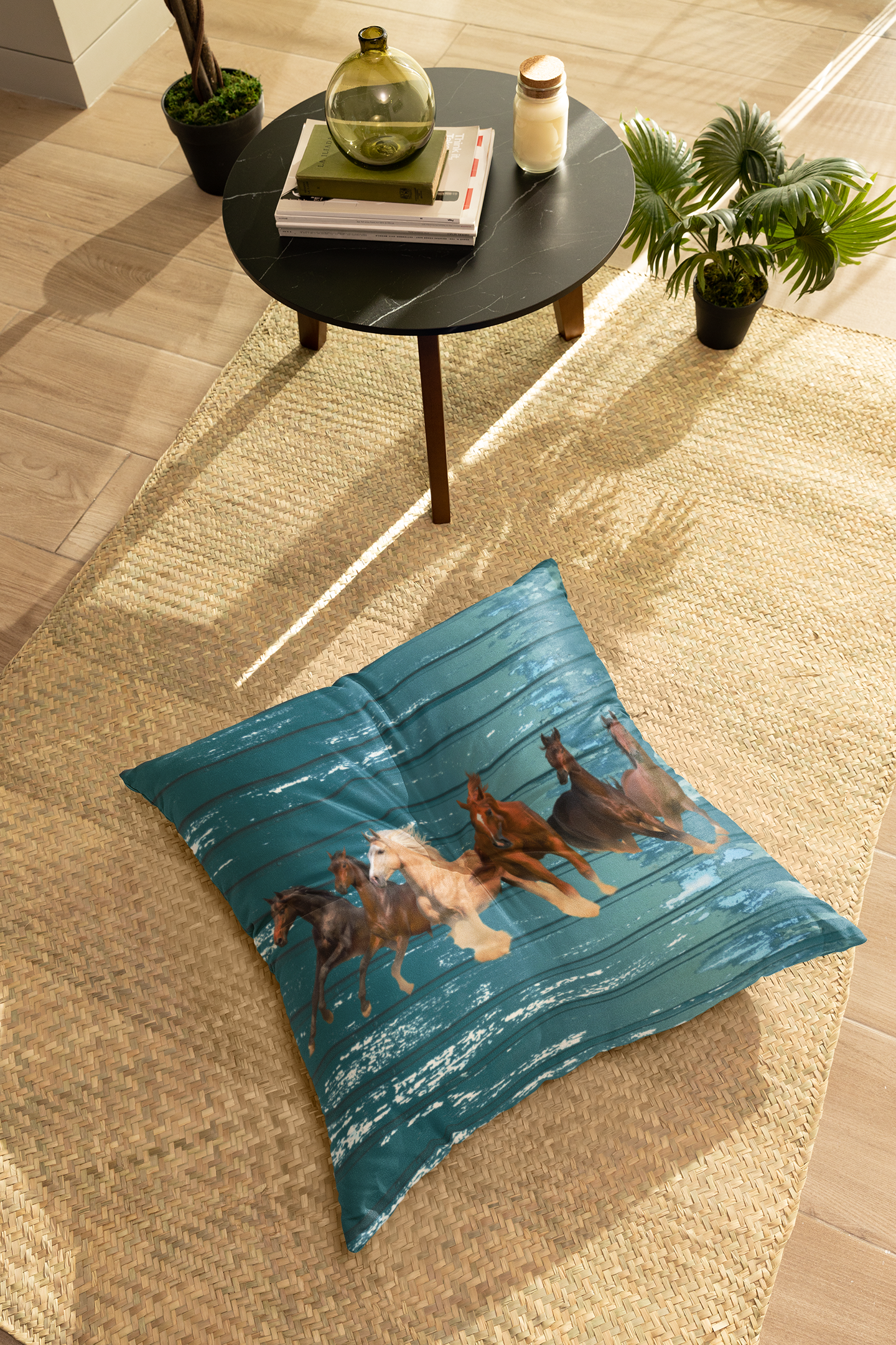 Running Free Horses Small Pillow For Decoration - MyAllOutHorses